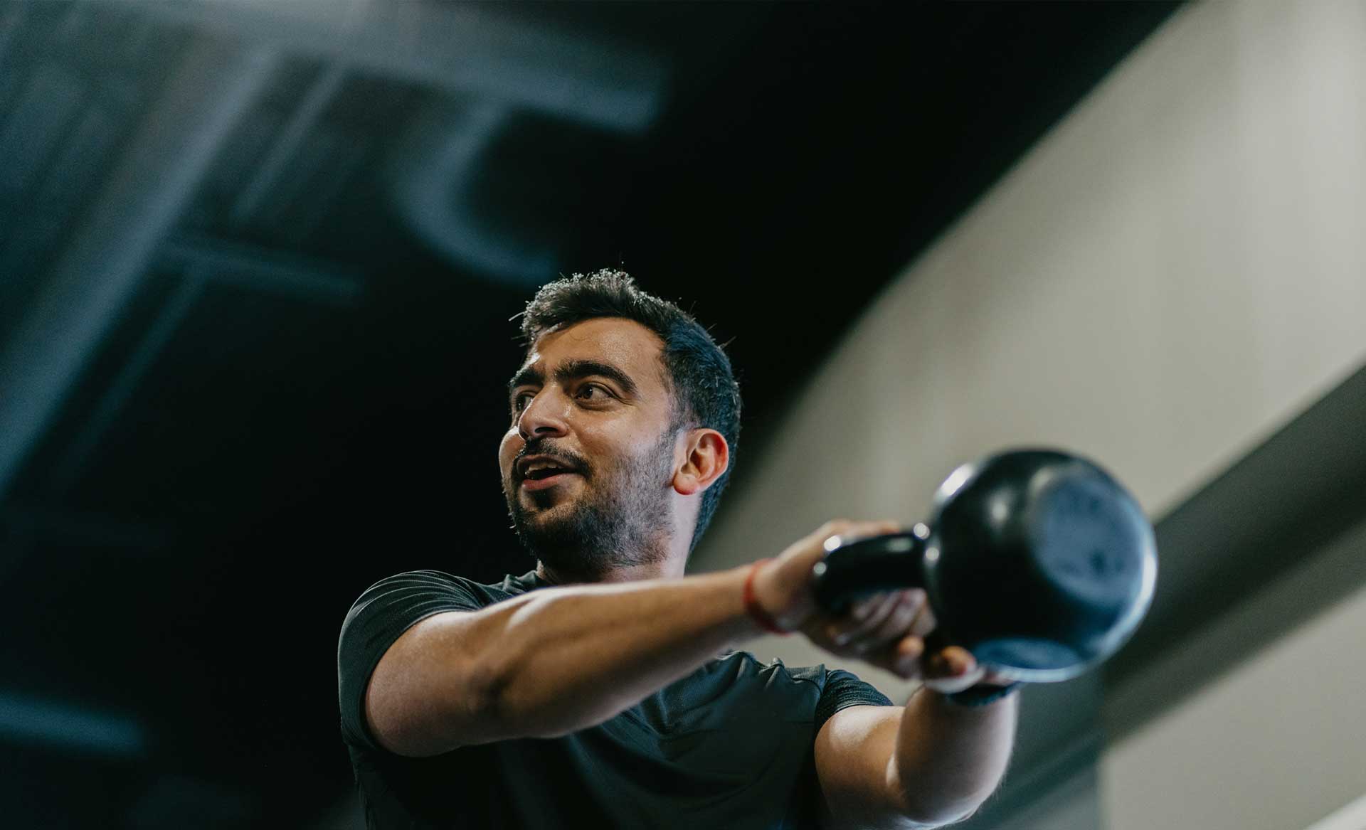 Coach Brad leading the training