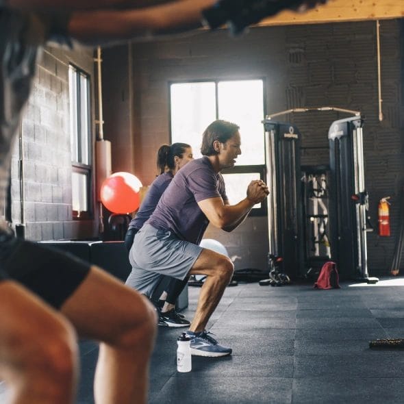 Peoples do warm up at Badger Strength
